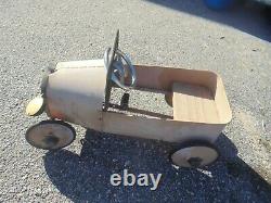 Vintage Full Size Pedal Car (year Unknown)