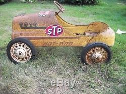 Vintage GARTON HOT ROD Pedal Car Indy Race Classic Model Holden Ma sticker