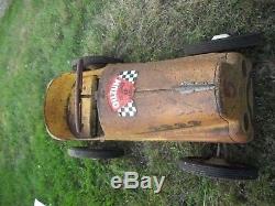 Vintage GARTON HOT ROD Pedal Car Indy Race Classic Model Holden Ma sticker