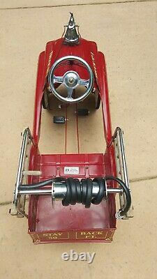 Vintage GEARBOX Fire Truck No. 1 Pedal Car. Nice Condition