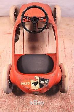Vintage GIORDANI 1960s Ferrari Indy Pedal Car For Parts or Repair