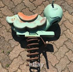 Vintage GameTime Cast Aluminum PlayGround Toy Turtle