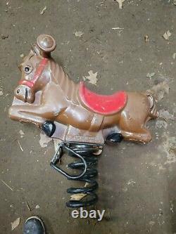 Vintage GameTime saddle mates playground horse