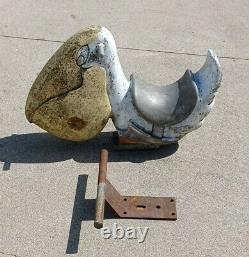 Vintage Game Time Saddle Mates Ride On Playground Toy Cast Aluminum Pelican Bird