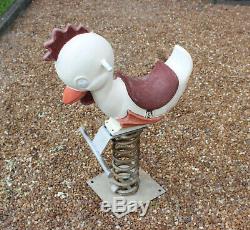 Vintage Gametime, Inc. Saddle Mates Chicken Spring Playground Ride With Base