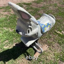 Vintage Gametime Saddle Mates Cast Aluminum Riding Playground Ride Rabbit Bunny