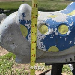 Vintage Gametime Saddle Mates Cast Aluminum Riding Playground Ride Rabbit Bunny