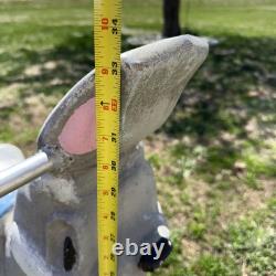 Vintage Gametime Saddle Mates Cast Aluminum Riding Playground Ride Rabbit Bunny