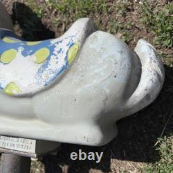 Vintage Gametime Saddle Mates Cast Aluminum Riding Playground Ride Rabbit Bunny