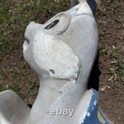 Vintage Gametime Saddle Mates Cast Aluminum Riding Playground Ride Rabbit Bunny