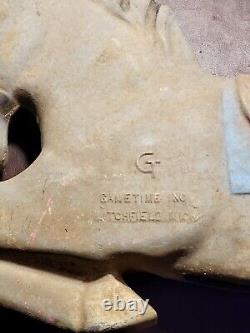 Vintage Gametime Saddle Mates Cast Playground Spring Ride Donkey Carousel