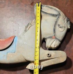 Vintage Gametime Saddle Mates Cast Playground Spring Ride Donkey Carousel