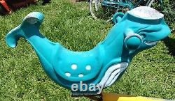 Vintage Gametime Saddle Mates Kids Playground Whale/Dolphin Ride On Toy