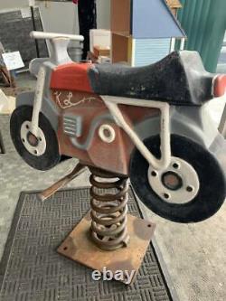Vintage Gametime Saddle Mates Playground Motorcycle Riding Toy