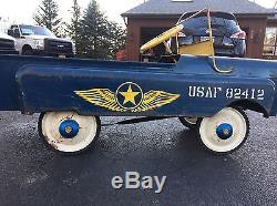 Vintage Garton Pedal Car Original Condition Rare US Air Force