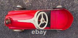 Vintage Garton Sad Face Red Pedal Car Nice Condition