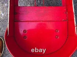 Vintage Garton Sad Face Red Pedal Car Nice Condition