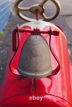 Vintage Garton Sad Face Red Pedal Car Nice Condition