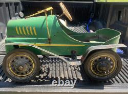 Vintage Garton Tin Lizzy Pedal Car Good Working Condition Original Paint