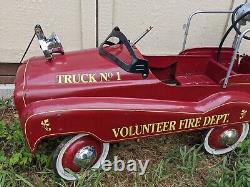 Vintage Gearbox Company Fire truck Pedal Car