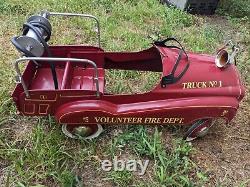 Vintage Gearbox Company Fire truck Pedal Car