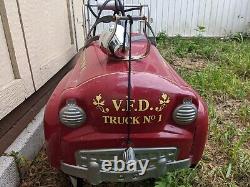 Vintage Gearbox Company Fire truck Pedal Car