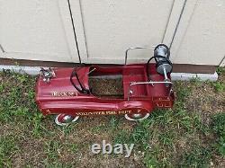 Vintage Gearbox Company Fire truck Pedal Car
