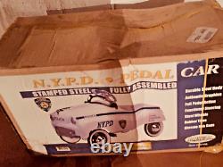 Vintage Gearbox Pedal Car Toy NYPD Police Department New York in BOX NEVER USED