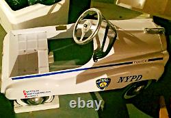 Vintage Gearbox Pedal Car Toy NYPD Police Department New York in BOX NEVER USED