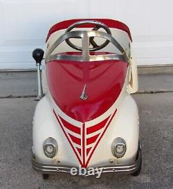 Vintage Gendron Wheel Co American Pedal Car Classics Hot Rod 2000 Red Ivory Wow