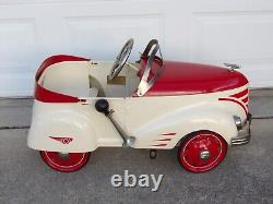 Vintage Gendron Wheel Co American Pedal Car Classics Hot Rod 2000 Red Ivory Wow