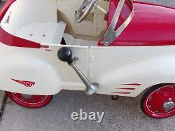 Vintage Gendron Wheel Co American Pedal Car Classics Hot Rod 2000 Red Ivory Wow