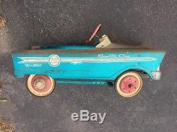 Vintage Genuine Murray Pedal Car Sports Radio Full Ball Bearing Teal Blue Color