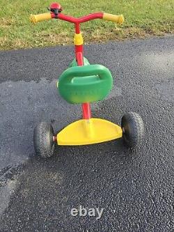 Vintage German Kettler Tricycle Grewn Yellow Red
