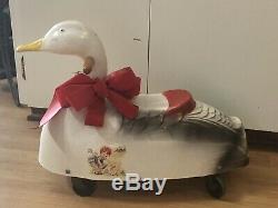 Vintage Gertie the Goose Train Rite Child Ride-On Toy