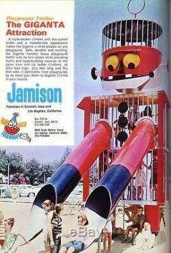 Vintage Giganta 3-Story Playground Robot Slide Attraction
