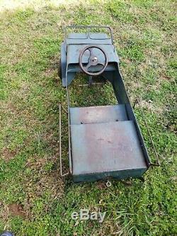 Vintage Hamilton Air Force Jeep Pedal Car Usaf