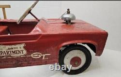 Vintage Hamilton Jeep Firetruck Number 9 pedal car rare vintage