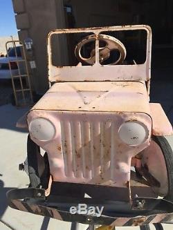 Vintage Hamilton Willy's Jeep Pedal Car Restoration Project