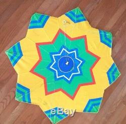 Vintage Handmade Nantucket Kiteman Fabric Kite 8 Pointed Star Rare Made in USA