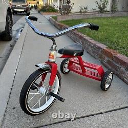 Vintage Hedstrom Red Metal Tricycle 1980s Child Retro Bike Pedal Trike