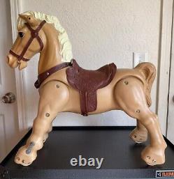 Vintage Horse Ride On Bouncy Mustang Toy Proarce Mexico Plastic Working