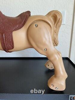 Vintage Horse Ride On Bouncy Mustang Toy Proarce Mexico Plastic Working