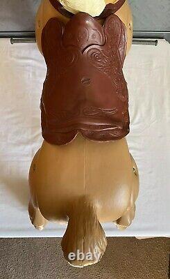 Vintage Horse Ride On Bouncy Mustang Toy Proarce Mexico Plastic Working