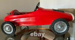 Vintage Imported Italian Pedal Car Giordani Brand Red Auto Sprint Racer