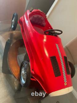 Vintage Imported Italian Pedal Car Giordani Brand Red Auto Sprint Racer