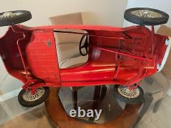 Vintage Imported Italian Pedal Car Giordani Brand Red Auto Sprint Racer