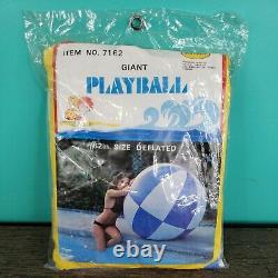 Vintage Inflatable 62 Beach Ball Paradise New in package, NOS Made in USA