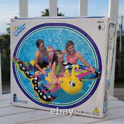 Vintage Inflatable Raft 1997 Intex Wet Set Ride-on Butterfly Pool Float NOS RARE