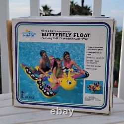 Vintage Inflatable Raft 1997 Intex Wet Set Ride-on Butterfly Pool Float NOS RARE